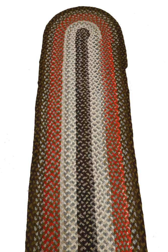 HAND BRAIDED HALLWAY RUNNER - 34" X