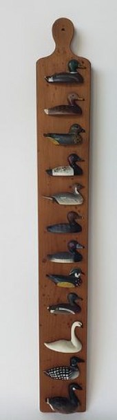 HAND CARVED AND PAINTED WATERF