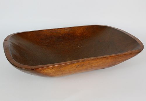 HAND CARVED DOUGH TROUGH, 19TH
