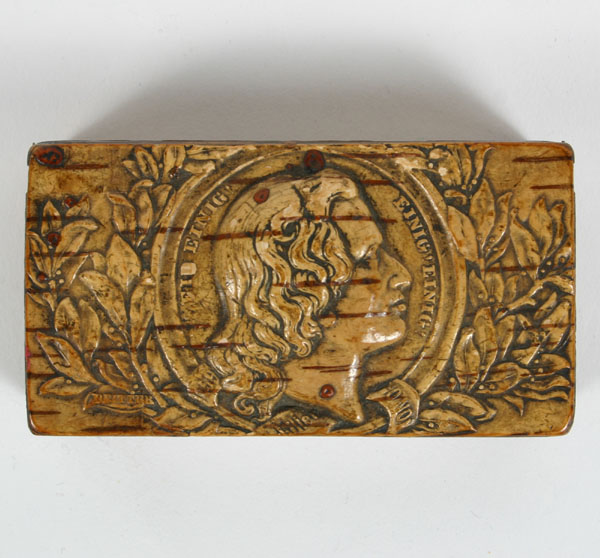 Hand carved German wooden stamp