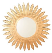 HAND CARVED GILT SUNBURST BEVE