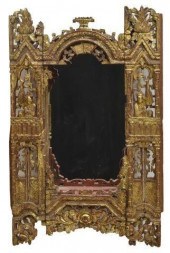 HAND CARVED GILTWOOD HANGING C