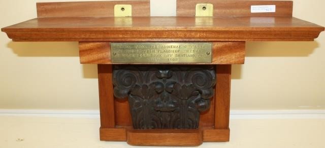 HAND CARVED MAHOGANY CAPITAL,