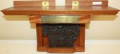 HAND CARVED MAHOGANY CAPITAL,