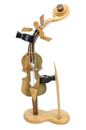 HAND CARVED MCM STATUE OF VIOL