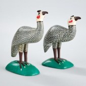 HAND CARVED PHEASANTSA pair of