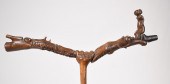 HAND CARVED WOOD PIPE, FEMALE