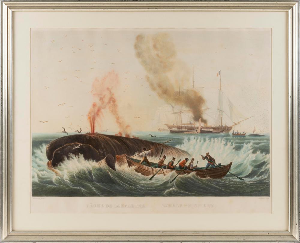 HAND-COLORED AQUATINT "PÊCHE DE