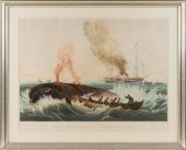 HAND-COLORED AQUATINT "PÊCHE D