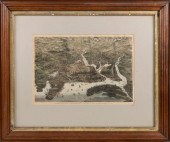HAND-COLORED ENGRAVING "BIRD'S