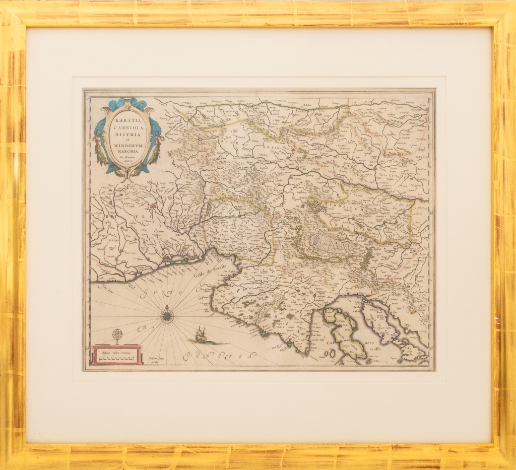 HAND-COLORED ENGRAVING OF ISTRIA ON