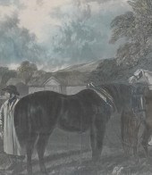 HAND-COLORED EQUESTRIAN ENGRAV