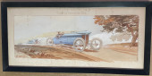 HAND COLORED FENCH MOUNTAUT PR