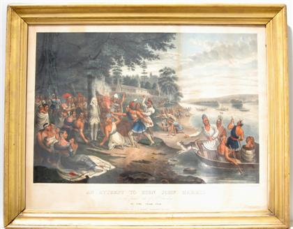 Hand-colored lithograph  "An