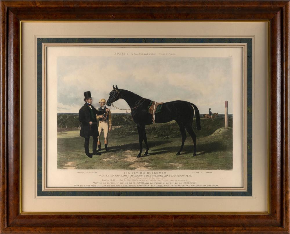 HAND-COLORED LITHOGRAPH "FORES'S
