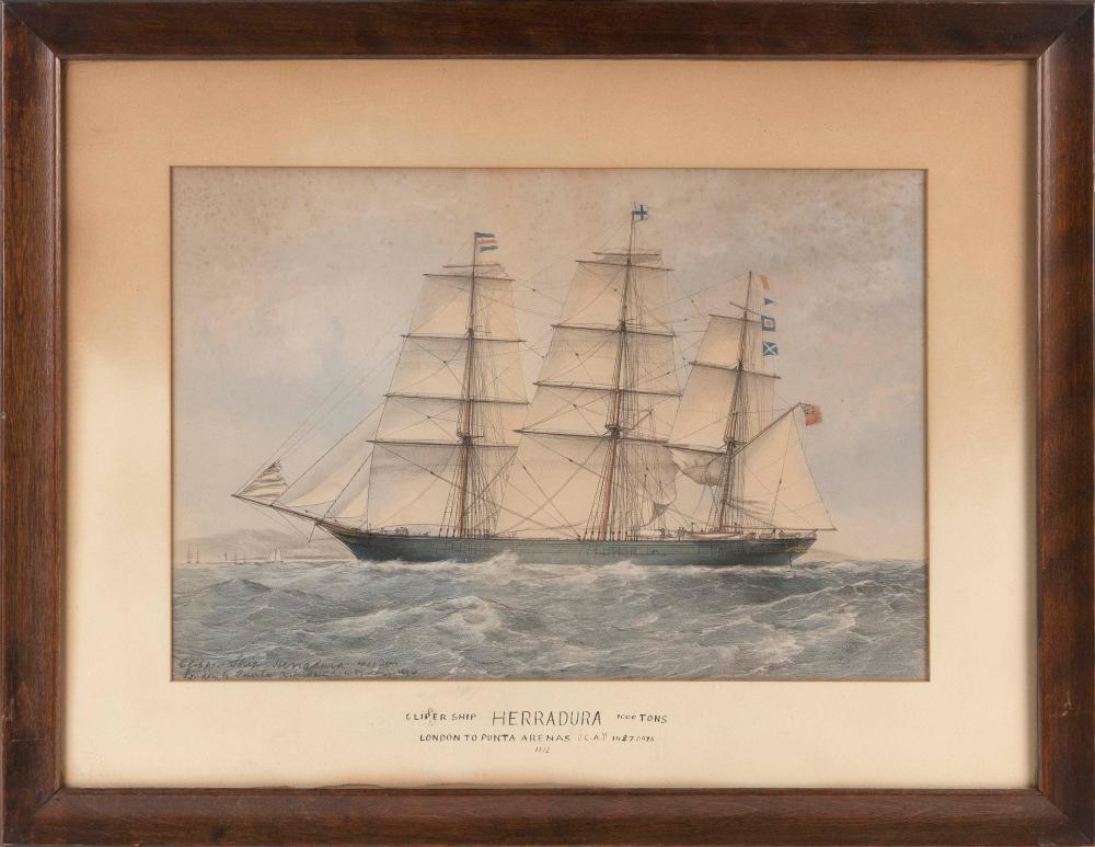 HAND-COLORED LITHOGRAPH OF THE
