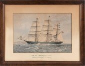HAND-COLORED LITHOGRAPH OF THE