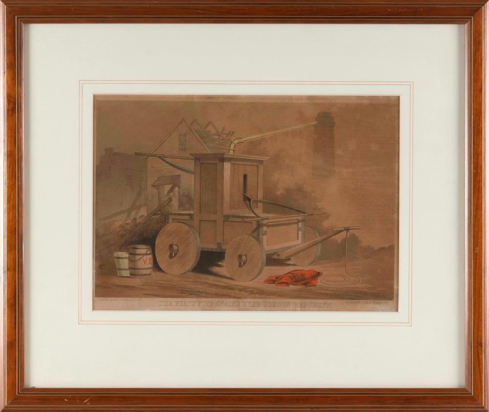 HAND-COLORED LITHOGRAPH OF THE