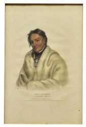 HAND-COLORED LITHOGRAPH ON PAP