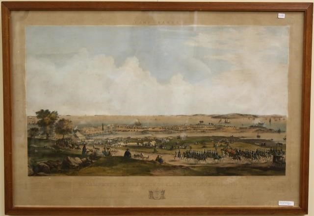 HAND COLORED LITHOGRAPH TITLED