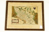 HAND COLORED MAP OF SILESIA TY