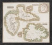 HAND-COLORED MAP OF WEST INDIA