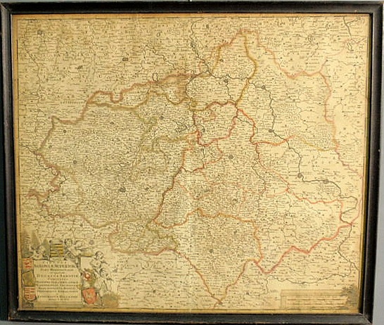 Hand-colored map