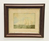 Hand colored print, attributed