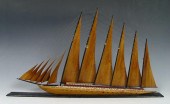 HAND CRAFTED MODEL OF A SHIP: