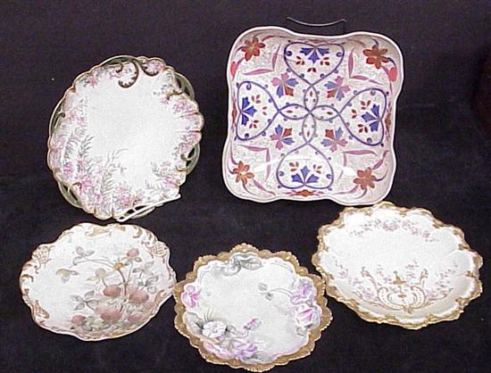 Hand decorated 9'' square bowl;