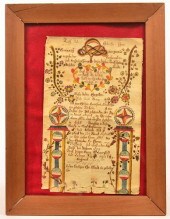 HAND DRAWN BIRTH AND BAPTISMAL
