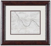 HAND DRAWN CIVIL WAR MAP, MANA