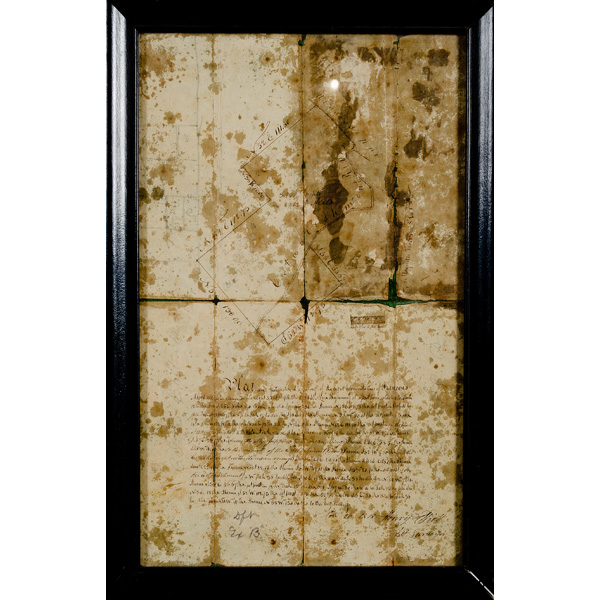 Hand Drawn Land Survey American