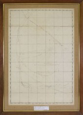 HAND DRAWN SHIP'S CHART OF A W