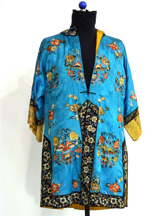 Hand embroidered kimono made in