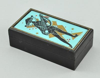 Hand Enameled Humidor by Thelma