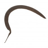 HAND FORGED IRON CURVED BLADE