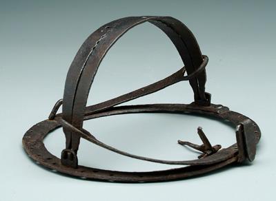 Hand forged steel trap, two