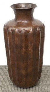 HAND-HAMMERED COPPER FLOOR VAS