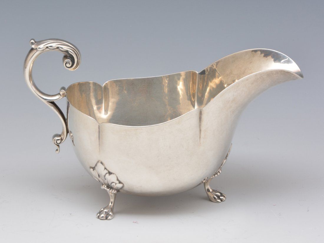 HAND HAMMERED STERLING SILVER SAUCE