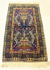 HAND KNOTTED AFGHAN AREA RUG,
