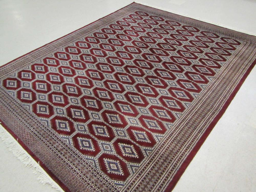 HAND KNOTTED BOKHARA CARPET,