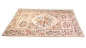 HAND KNOTTED FLORAL NEEDLEPOIN