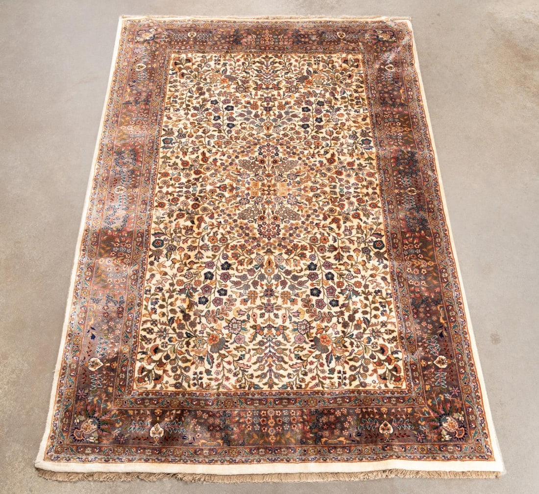 HAND KNOTTED INDO-KASHAN