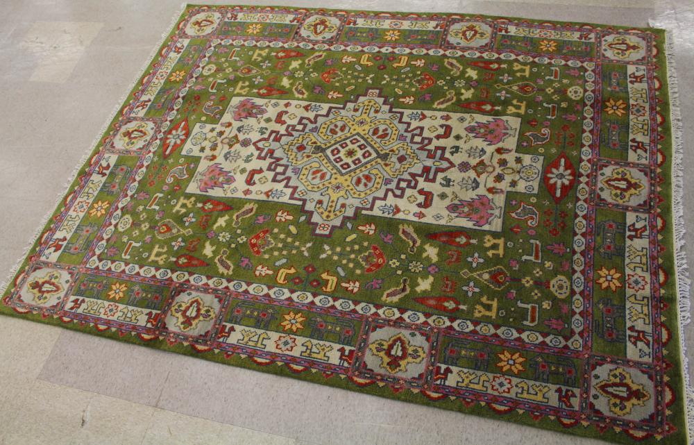 HAND KNOTTED INDO TRIBAL CARPETHAND