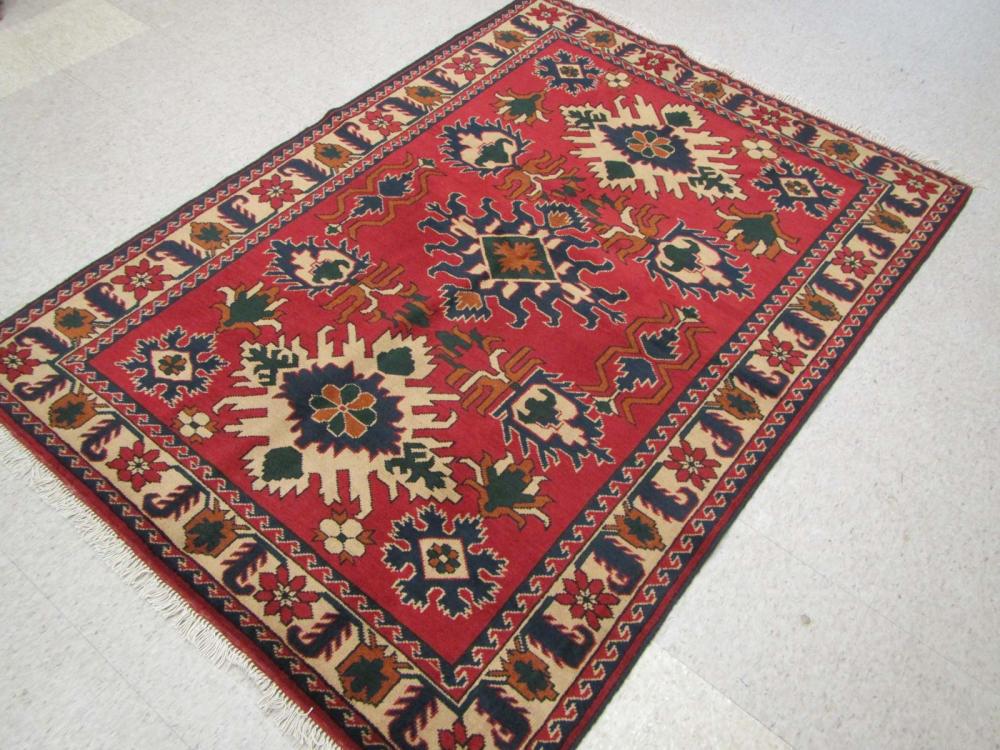 HAND KNOTTED ORIENTAL AREA RUG,