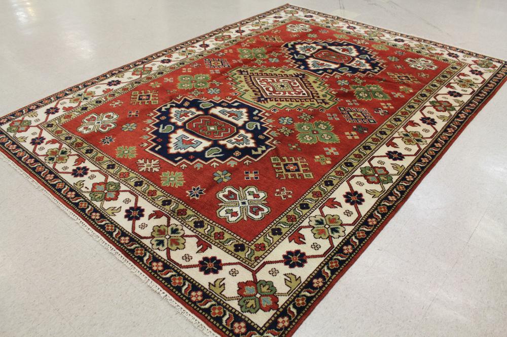 HAND KNOTTED ORIENTAL AREA RUG,