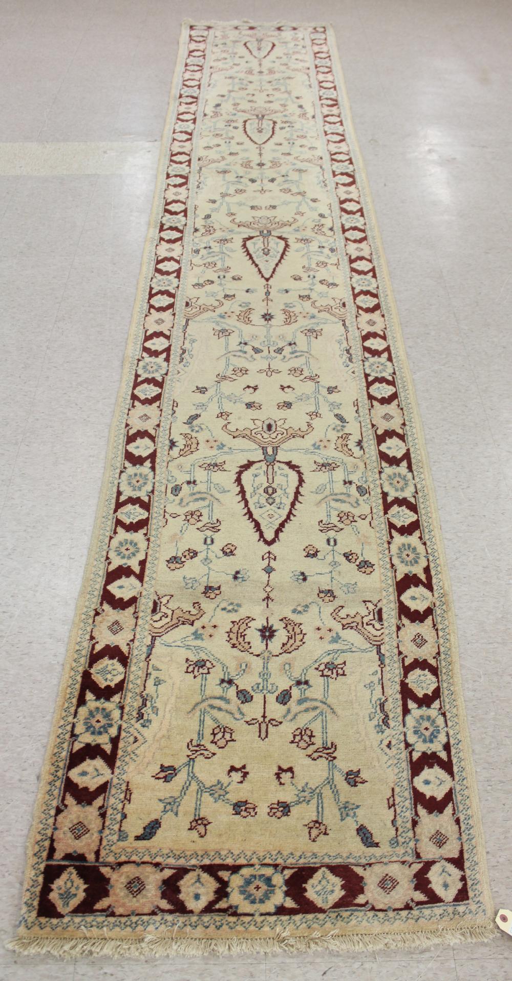 HAND KNOTTED ORIENTAL CORRIDOR RUG,