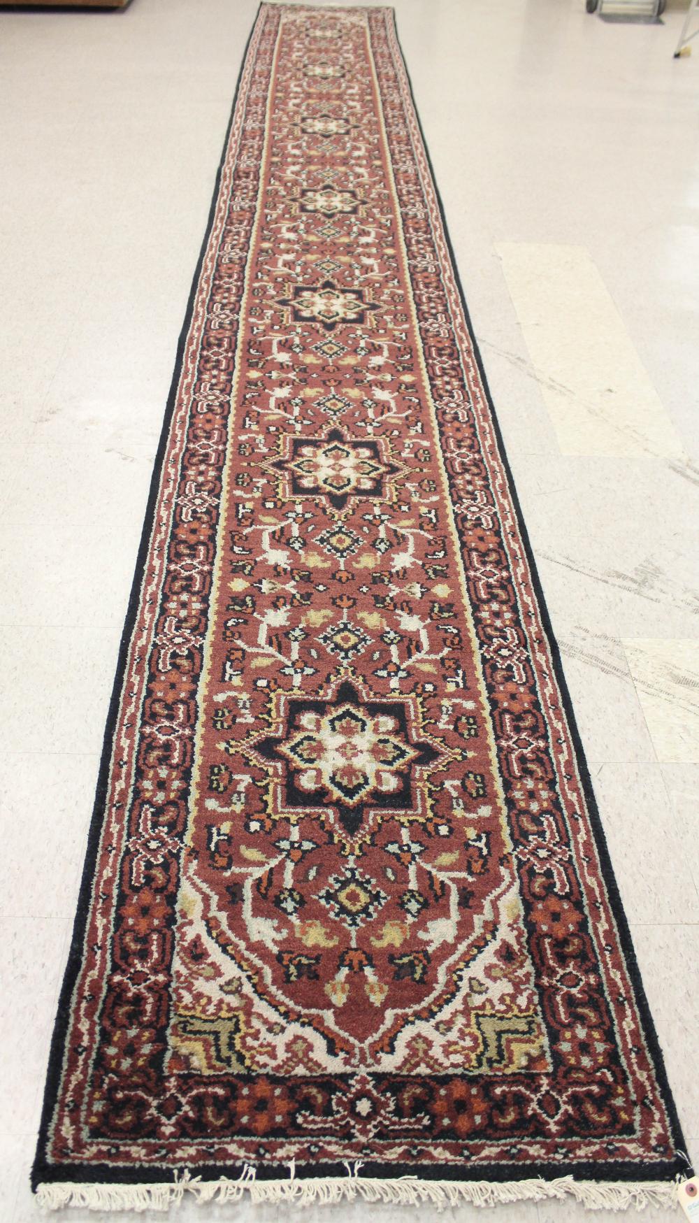 HAND KNOTTED ORIENTAL CORRIDOR RUG,
