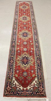 HAND KNOTTED ORIENTAL HALL RUG